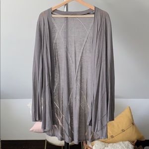 Gray cardigan